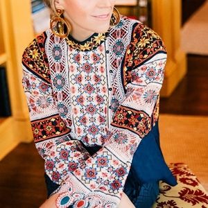 Tory Burch Carina blouse size 6